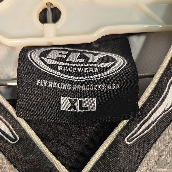 Fly Racing Free Ride Jersey Mens XL Black Gray Racing Motocross ATV Dirtbike - Picture 9 of 10